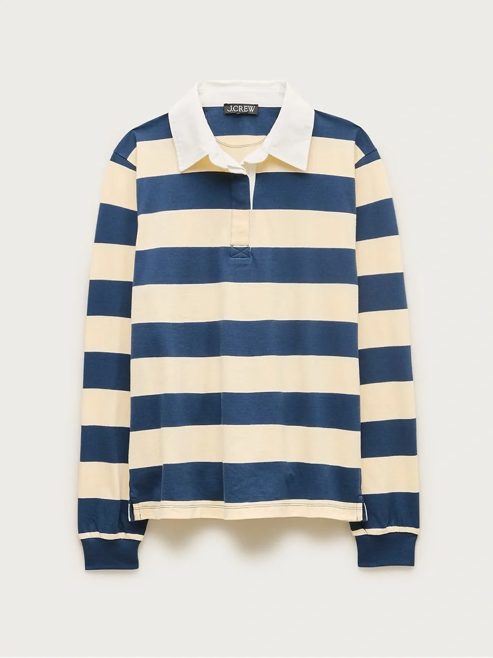 J.CREW Boyfriend Jersey Rugby Shirt in Stripe, Size XS